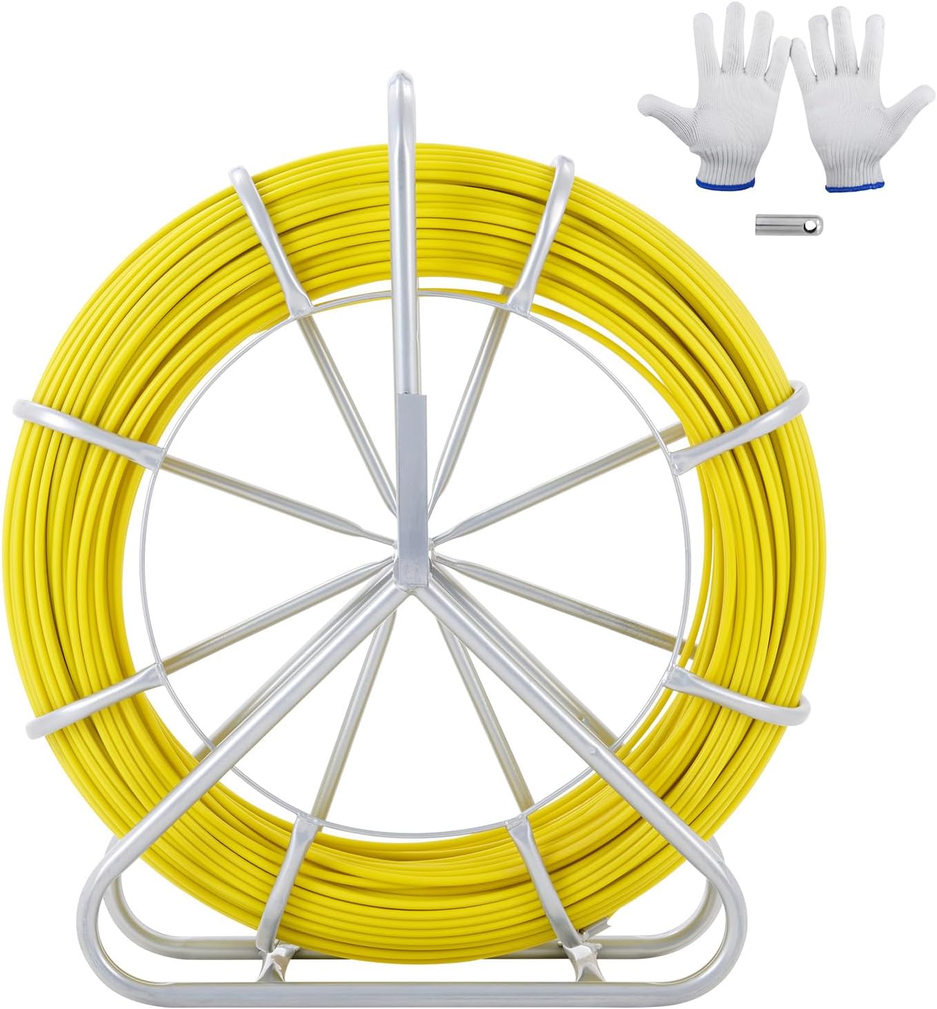VEVOR Fish Tape Fiberglass 600 ft Duct Rodder Wire Puller