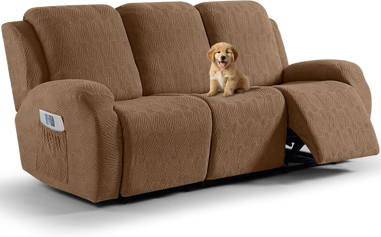 VANSOFY Recliner Couch Cover - 8-Piece Stretch Protector