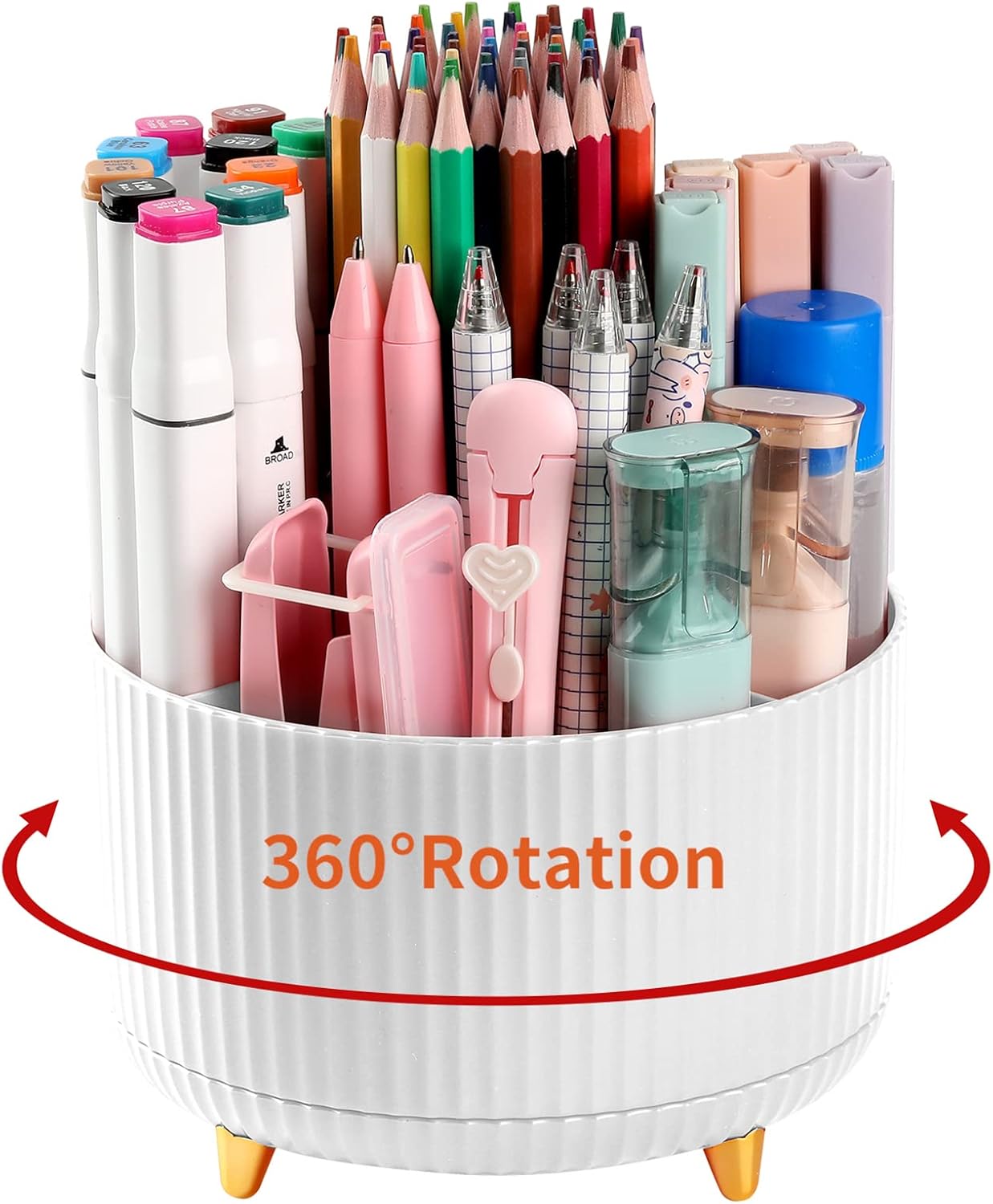 360 Rotating Desk Pen Holder - Organize in Style!