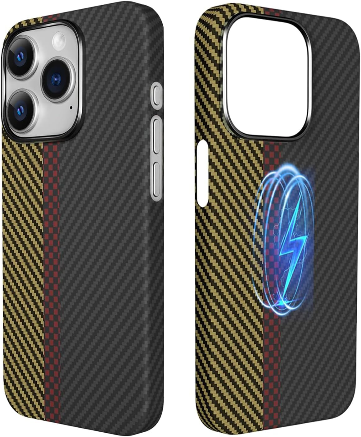 Real Aramid Fiber Case for iPhone 15 Pro with MagSafe Compatibility