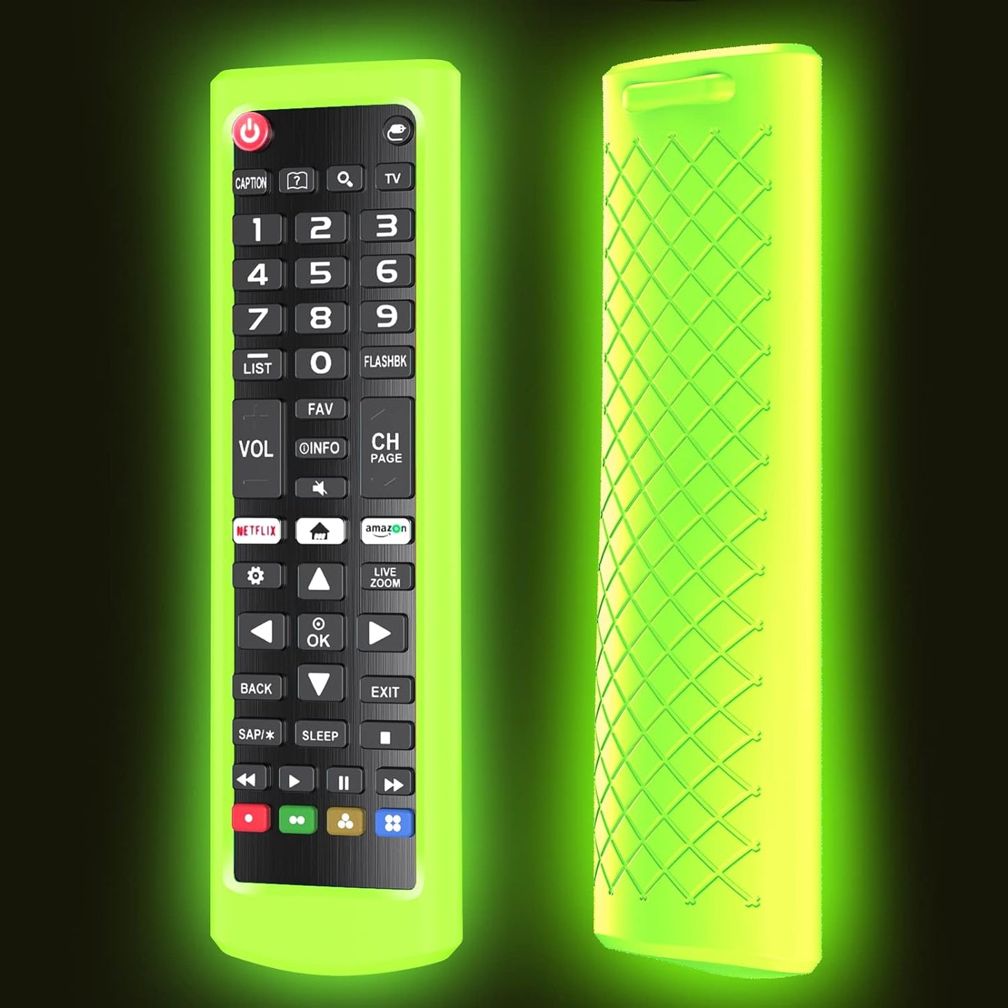 Glow-in-the-Dark LG TV Remote Cover by Lambcare
