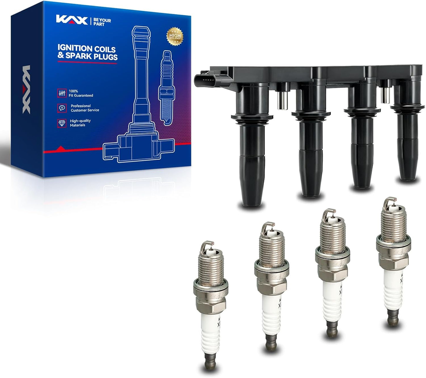 OEM Performance Set of UF620 Ignition Coils & Iridium Spark Plugs