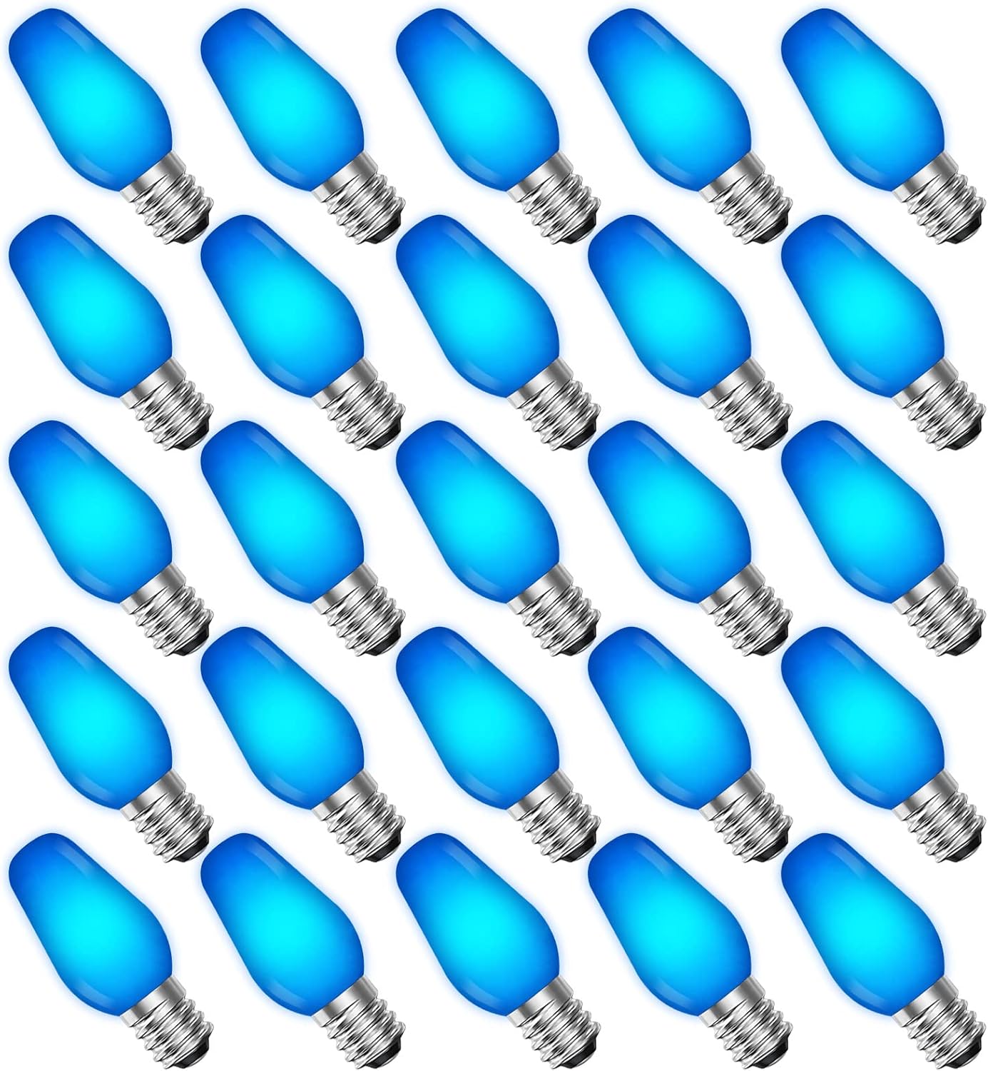 Vibrant C7 LED Blue Replacement Light Bulbs for String Lights