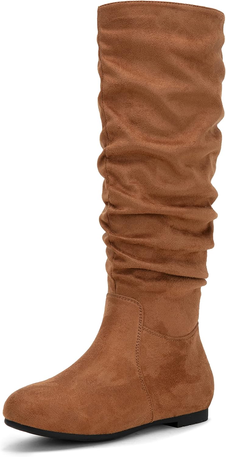 Jeossy Women's Knee High Boots for Fall - Slouchy Comfort Style