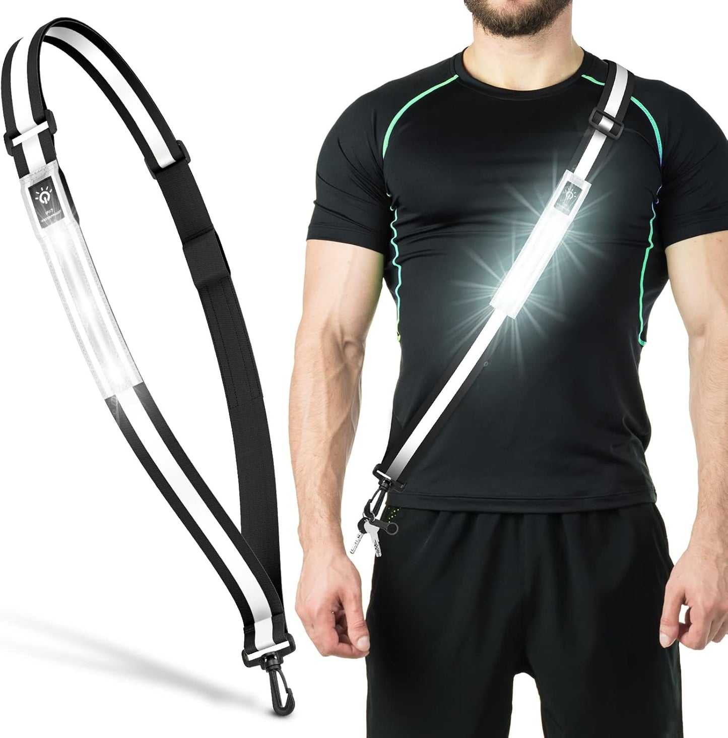 High Visibility LED Safety Belt for Night Walkers