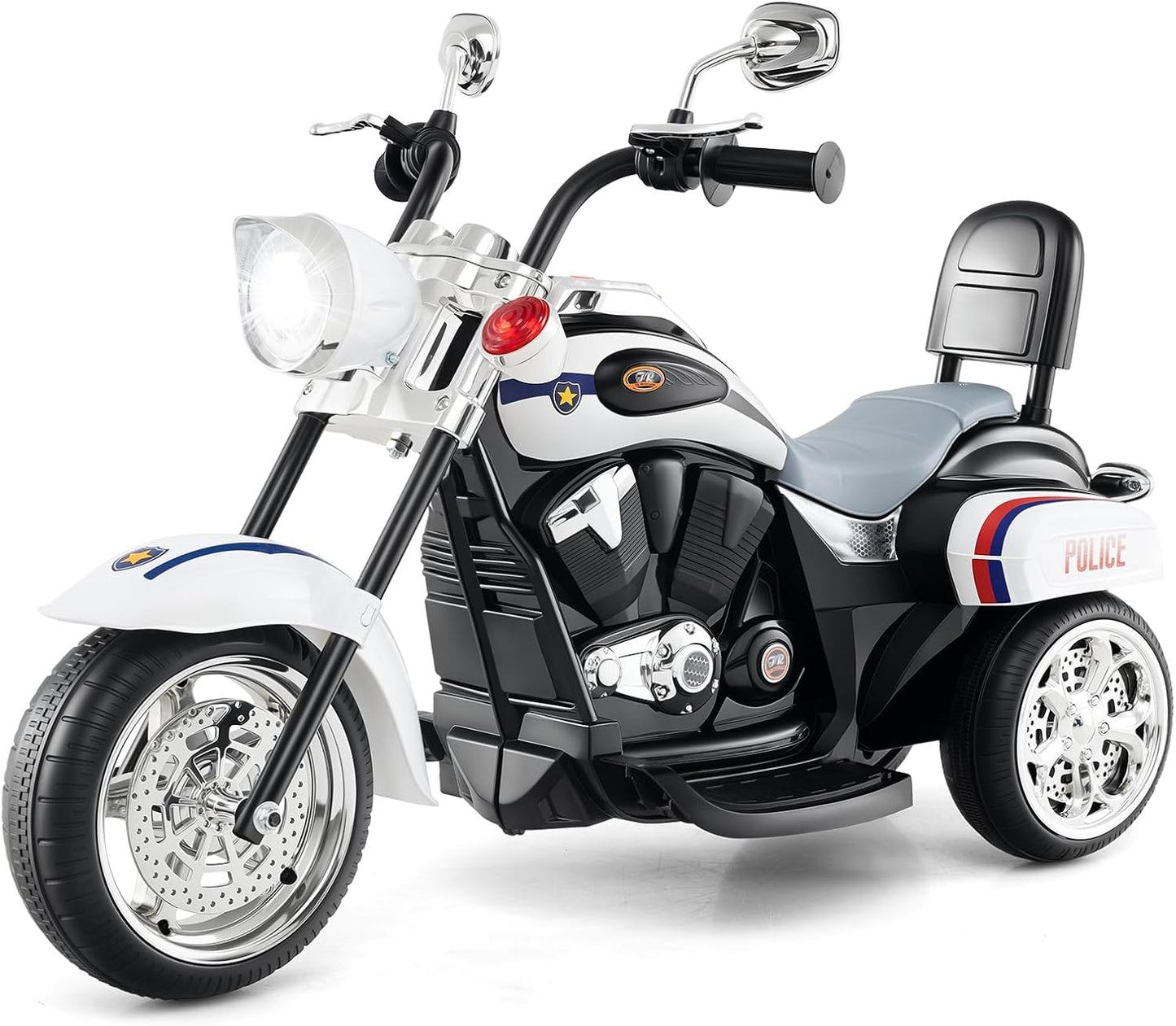 Costzon Kids Motorcycle - 6V Battery Powered Chopper for Fun