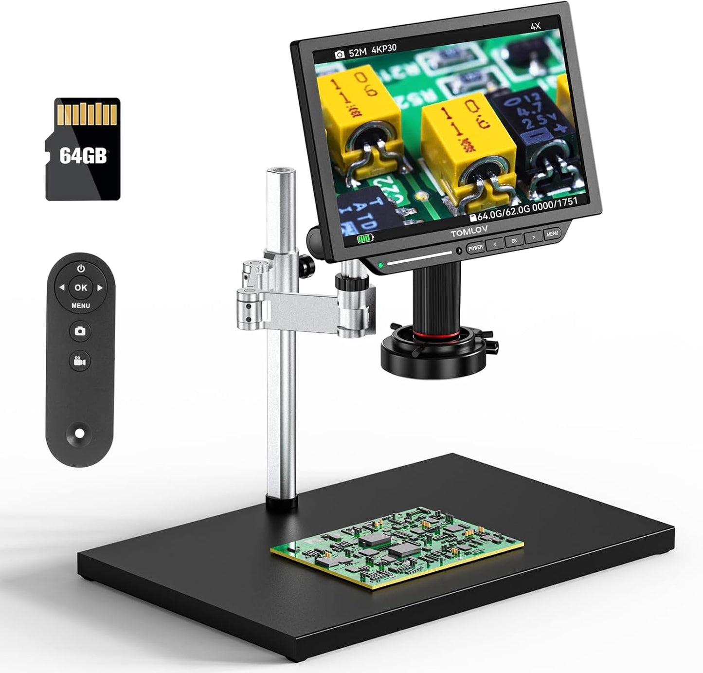 TOMLOV TM4K Max 4K Digital Microscope for Precision Repairs
