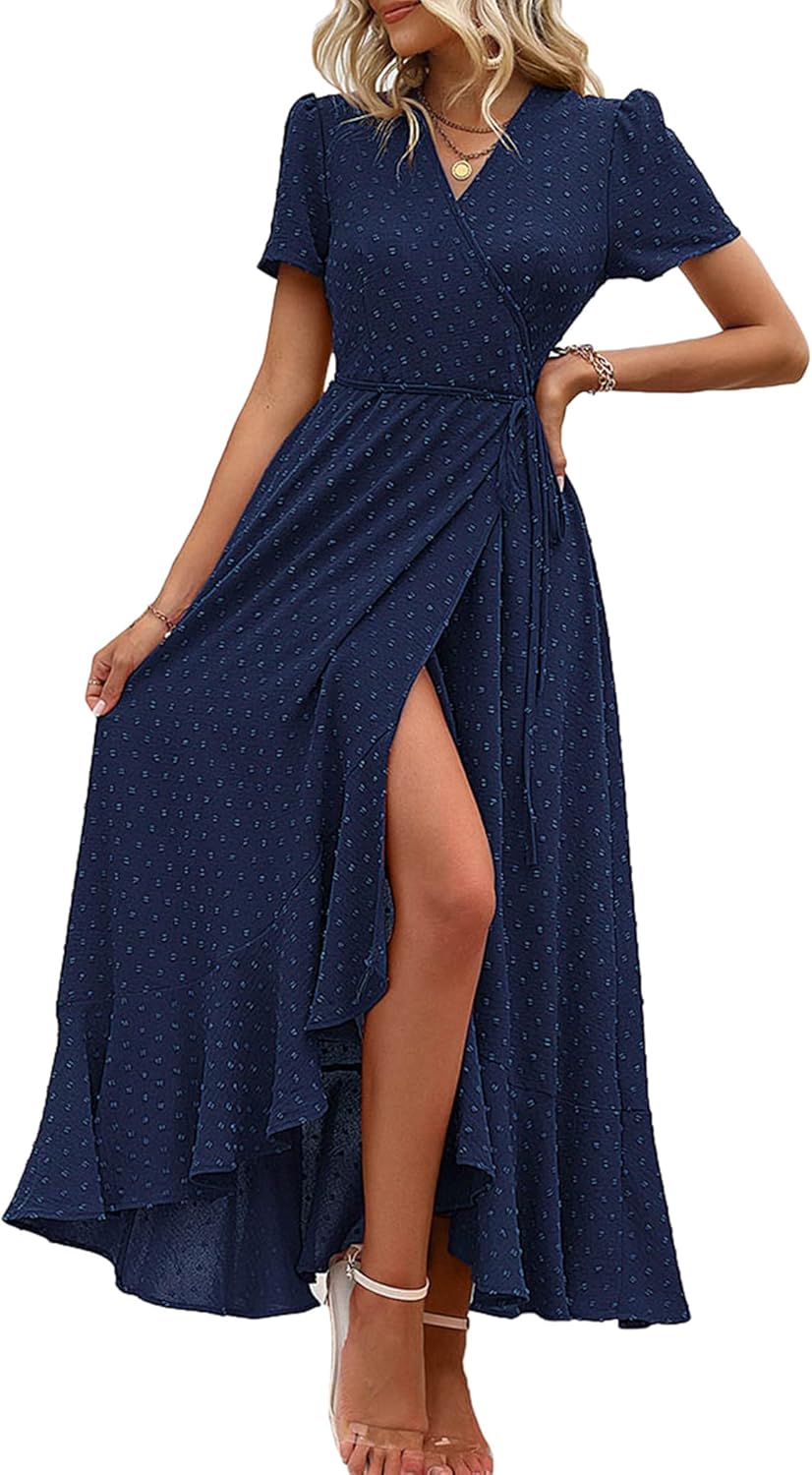 Floral Boho Maxi Dress for Women - Summer Casual Style