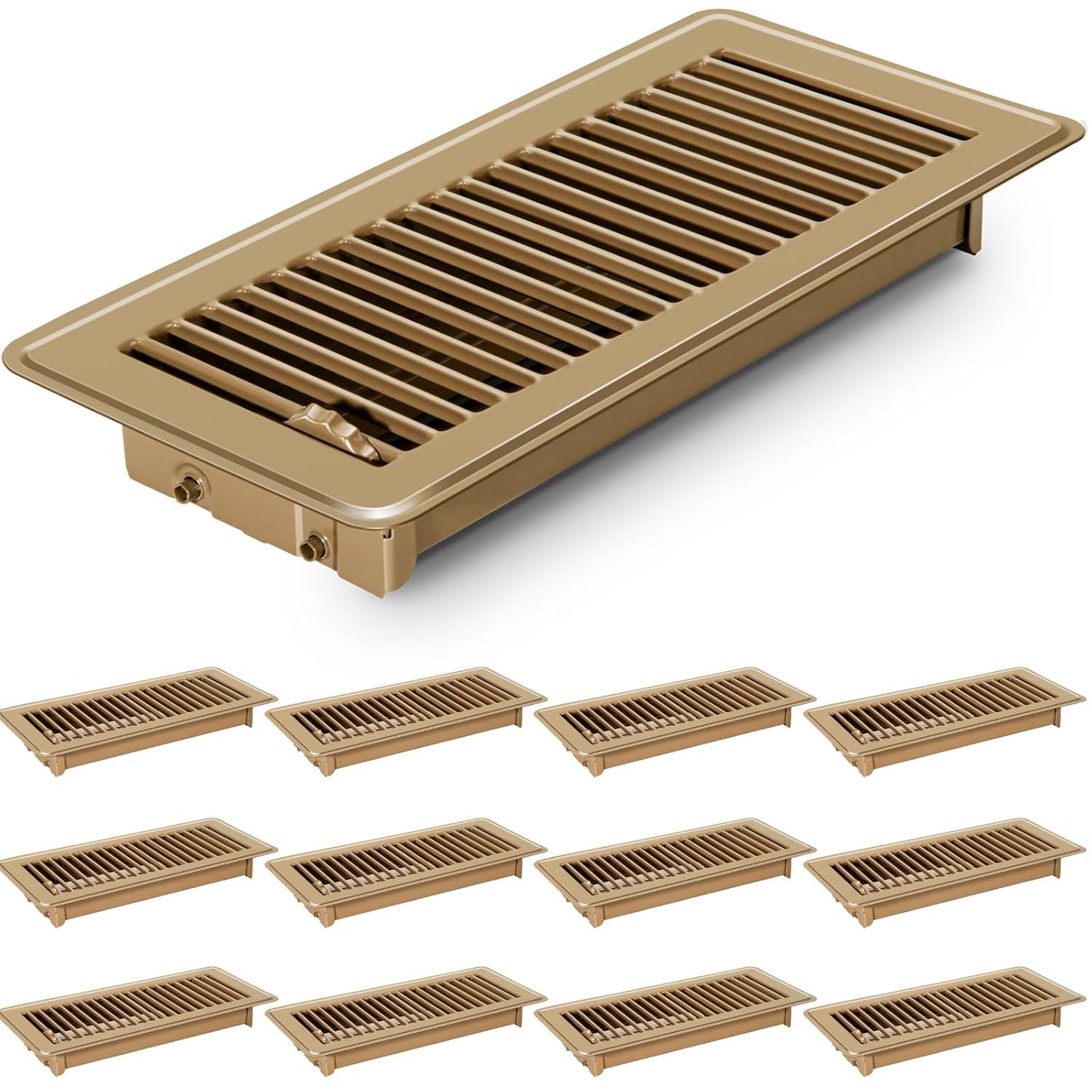 12 PCS Floor Register 4x10 Inch Covers for Home and Office Use