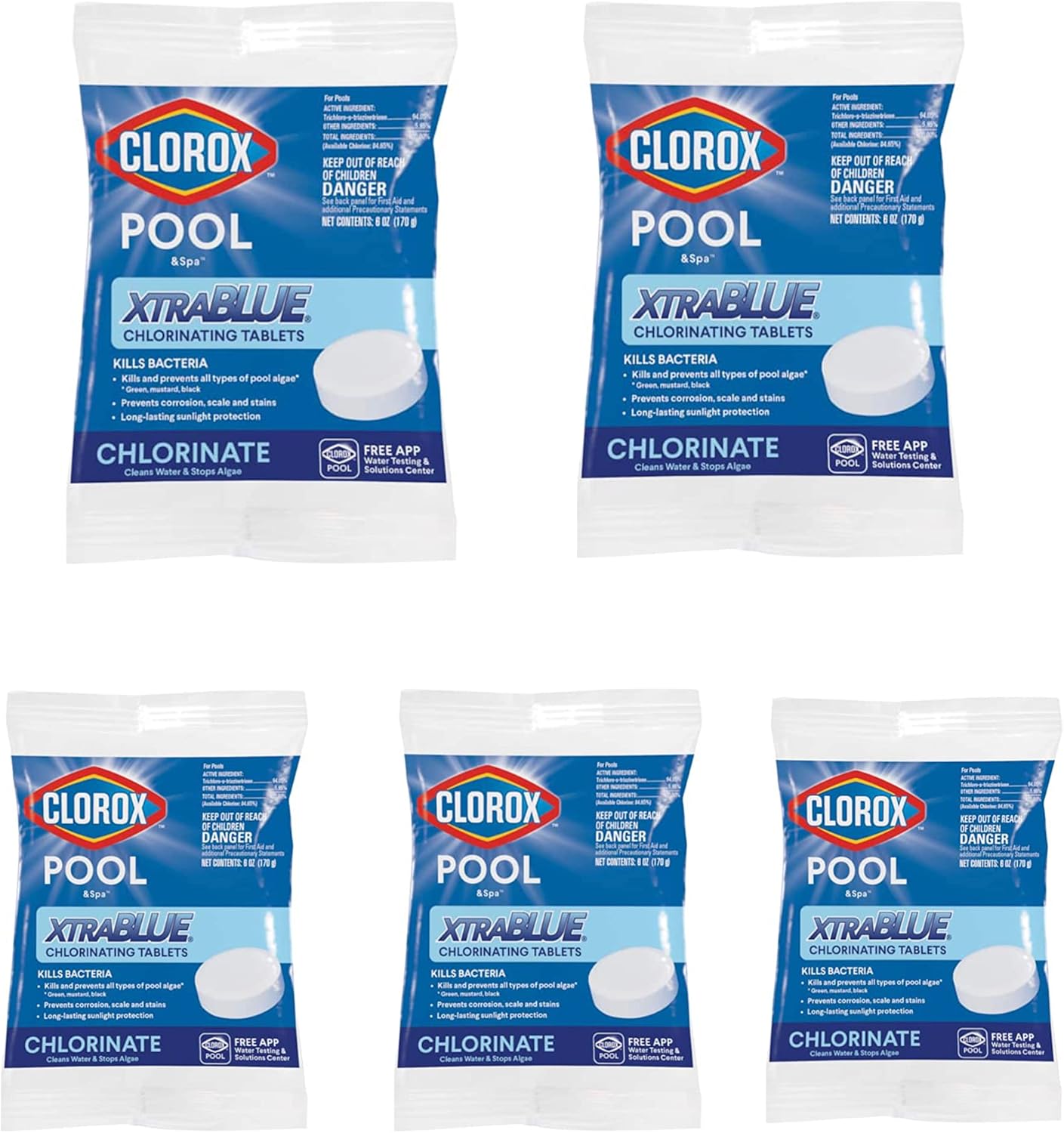 Clorox Pool&Spa XtraBlue 3in Long Lasting Chlorinating Tablets