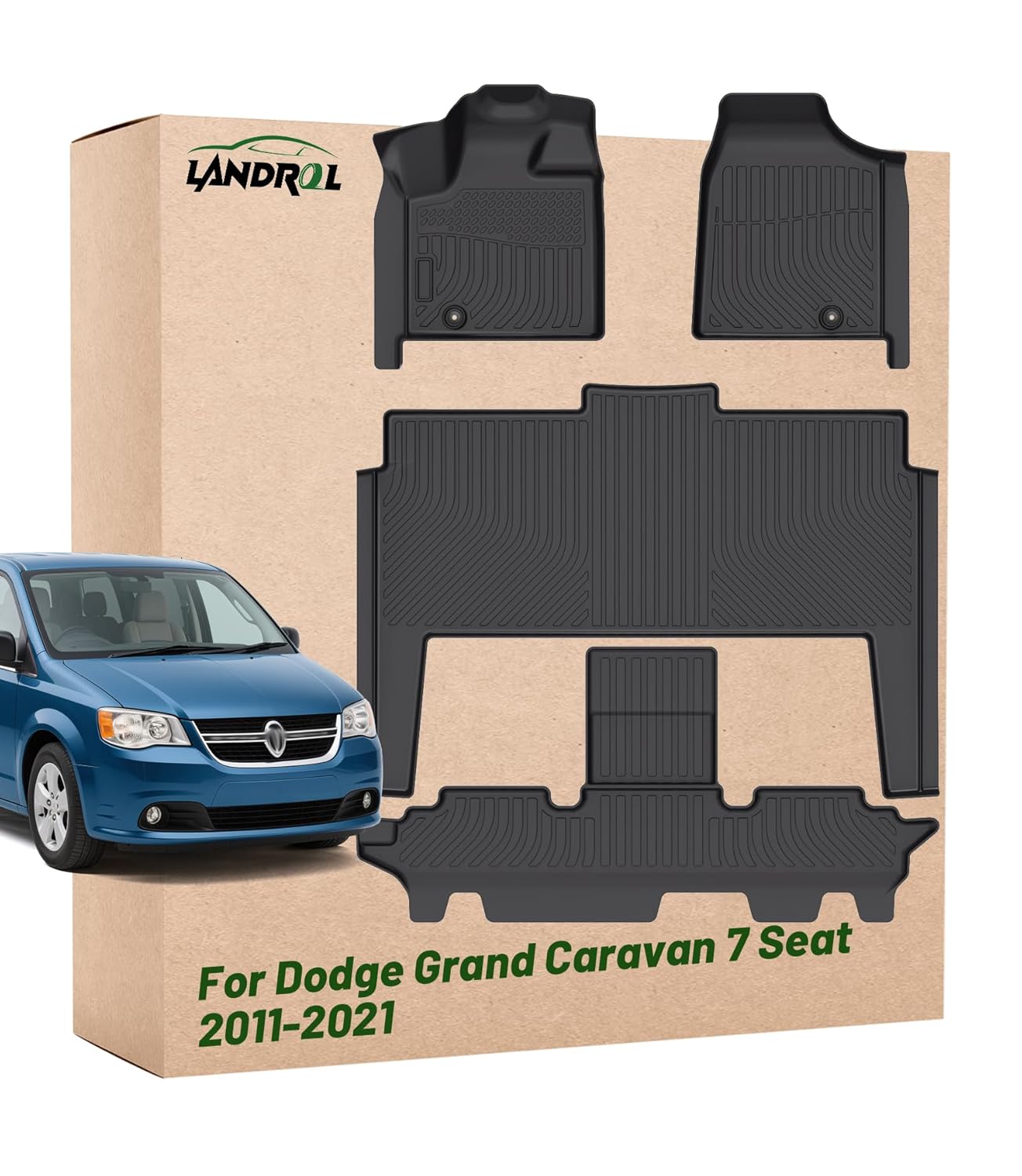 Car Floor Mats Replacement for Dodge Grand Caravan 2011-2021