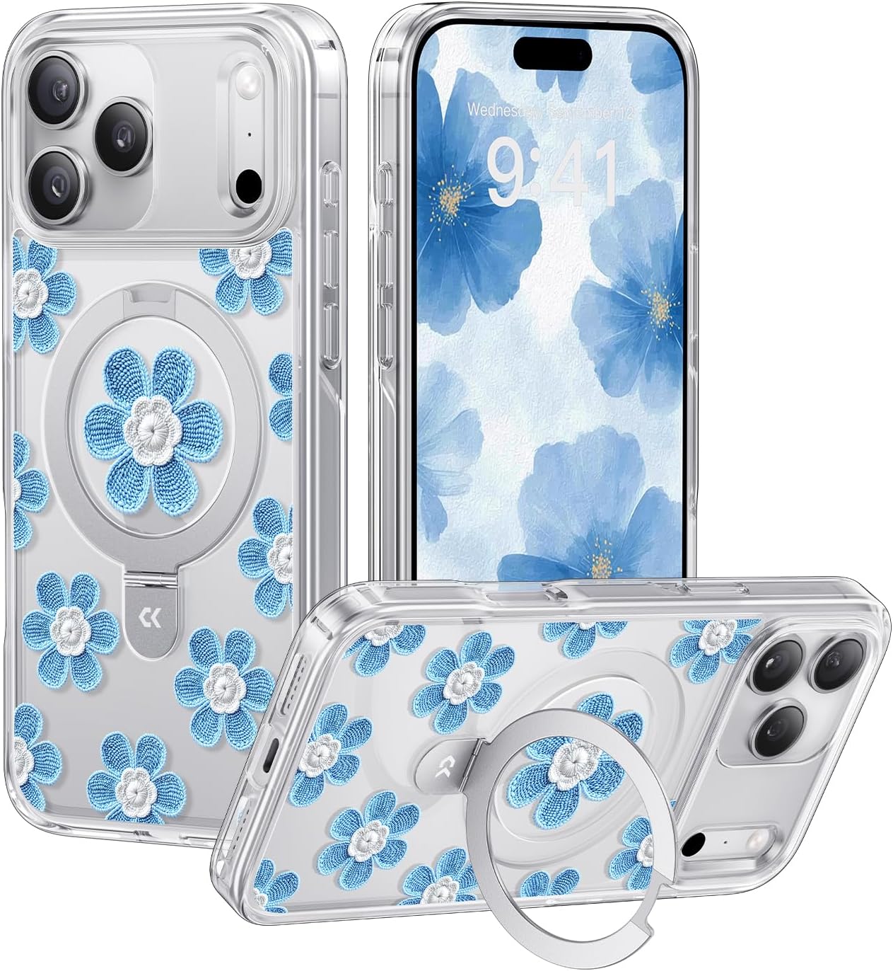 CASEKOO Floral Series Blue Flowers iPhone 17 Pro Case Review