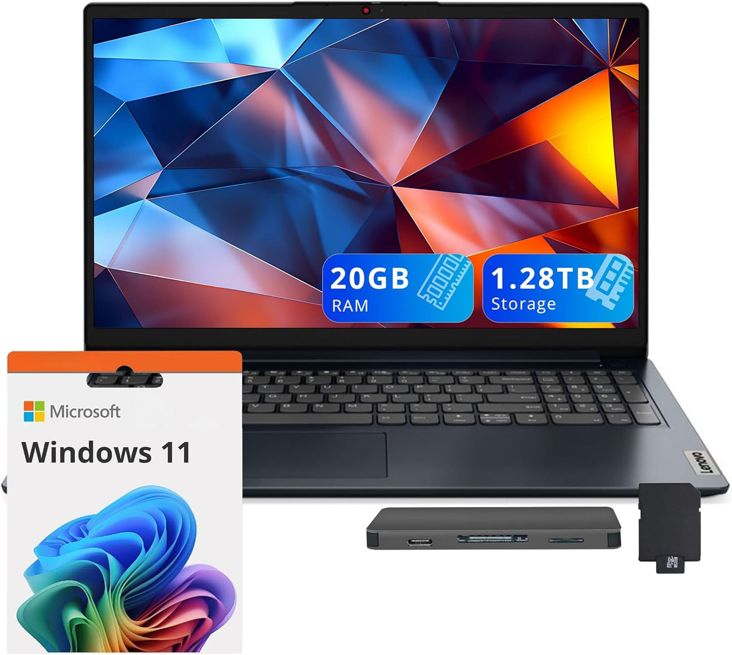 Lenovo IdeaPad 1 15.6 HD Laptop with 20GB RAM and 1TB SSD