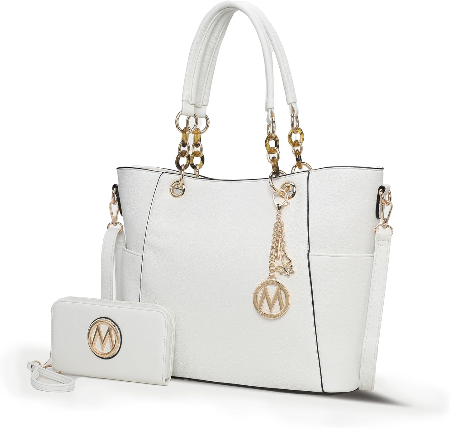 MKF Collection Tote Bag Set for Women - Chic Vegan Leather Purse
