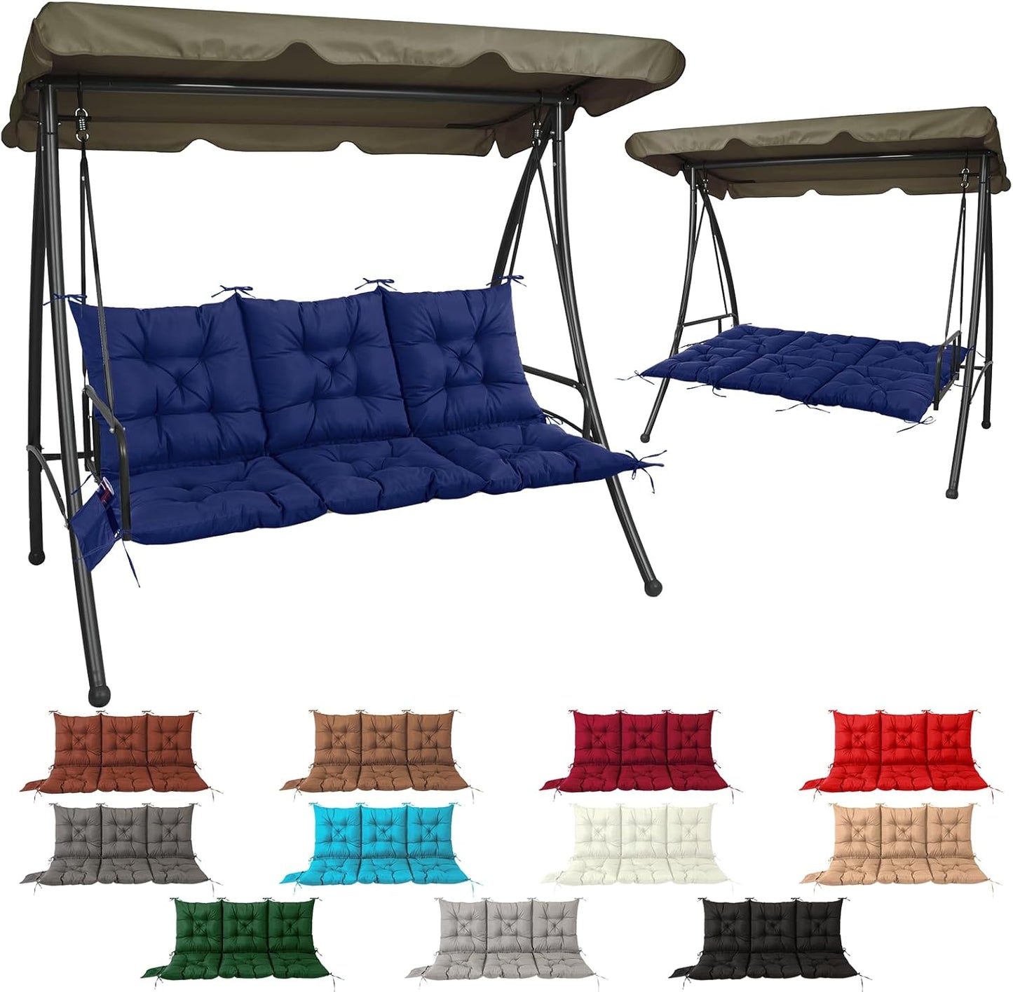 3 Seat Cushion for Outdoor Swing - Comfortable and Stylish