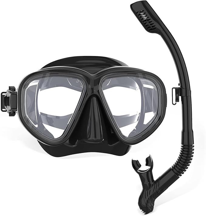 SwimStars Premium Snorkel Set for Adults - Anti-Fog Mask & More