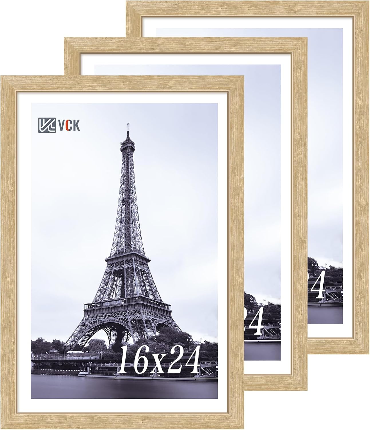 VCK 16x24 Oak Wood Frame for Pictures - Natural Elegance