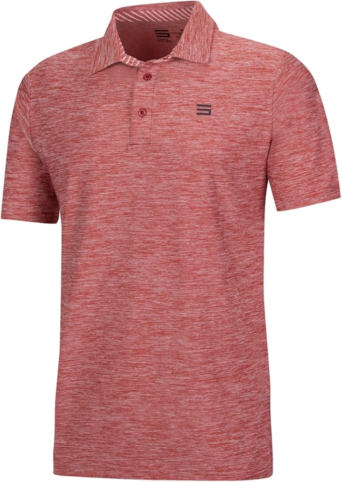 Three Sixty Six Golf Shirts for Men - Dry Fit Short-Sleeve Polo