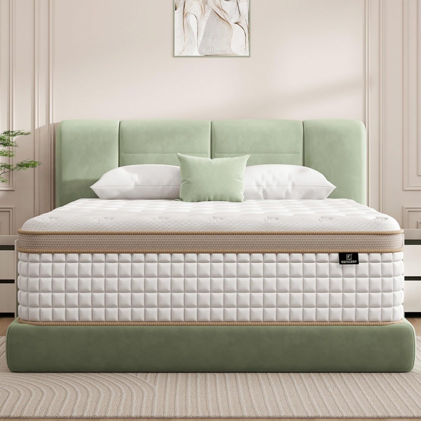 Queen Size Mattress with Gel Memory Foam for Back Pain Relief