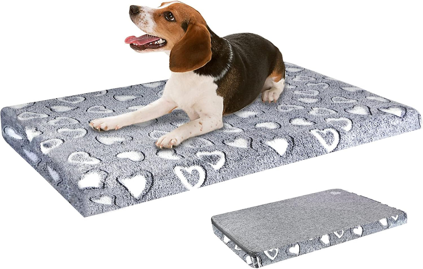 VANKEAN Dog Crate Mat - Stylish Reversible Bed for All Sizes
