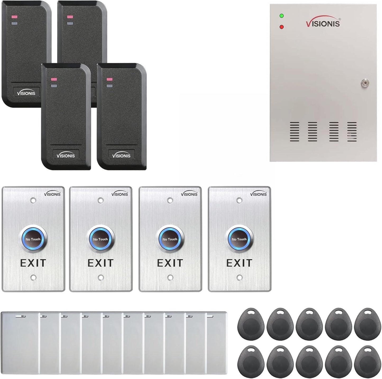 Visionis FPC-6202 Four Doors Access Control System with Software