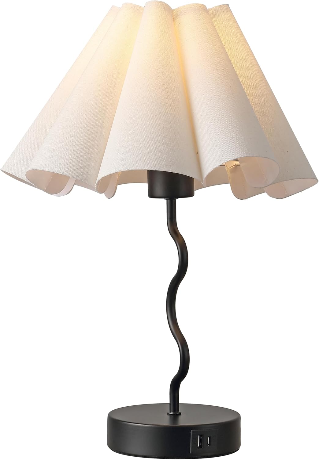 Pleated Table Lamp for Bedroom and Home Office Decor