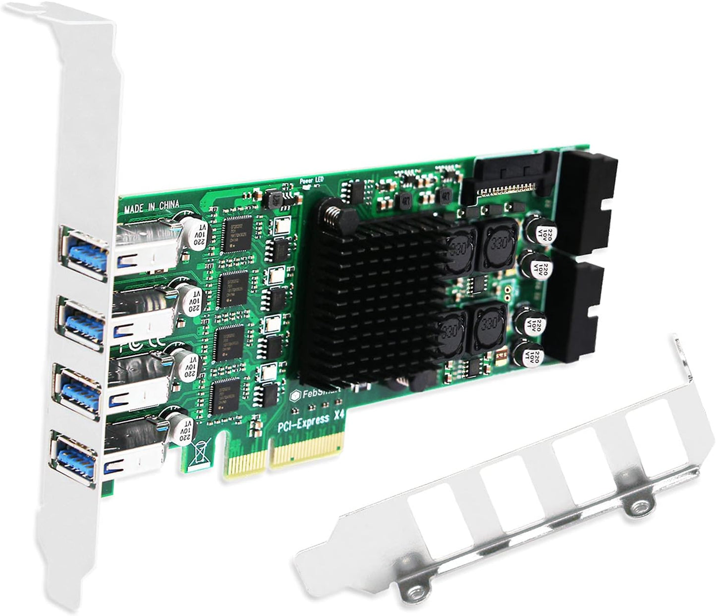8-Ports PCIE Superspeed USB 3.0 Card for High-Bandwidth Needs