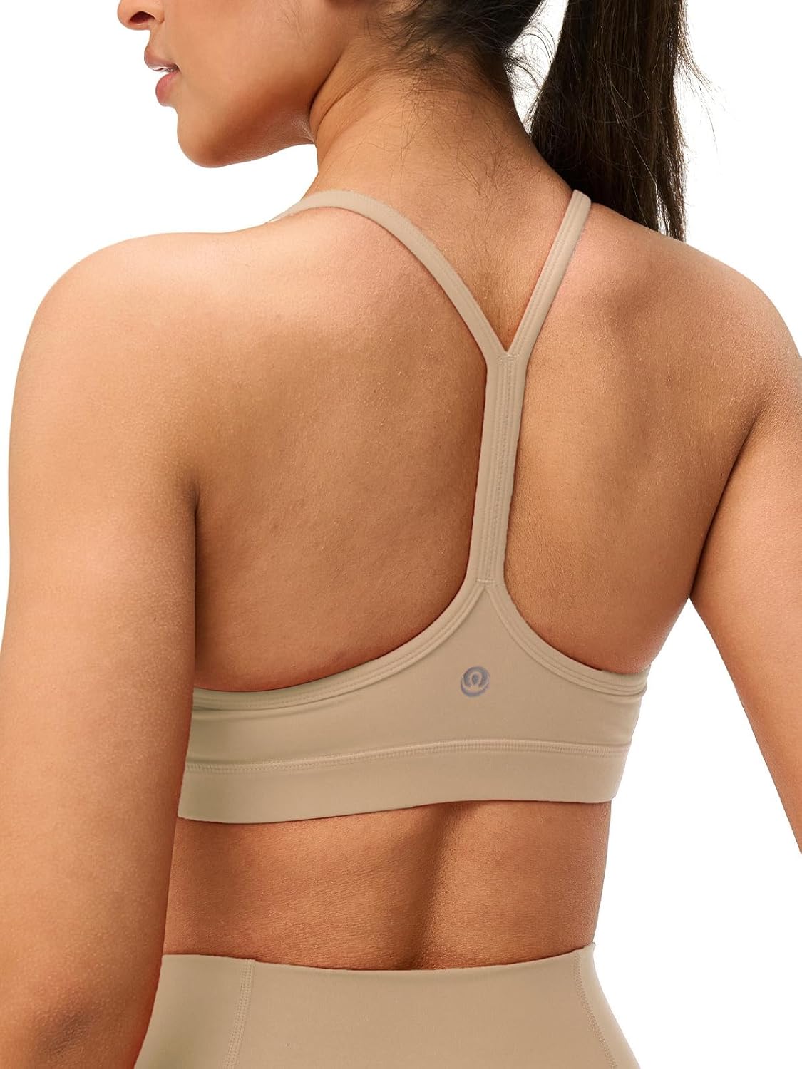 Womens Y Back Padded Sports Bra for Yoga and Pilates Comfort