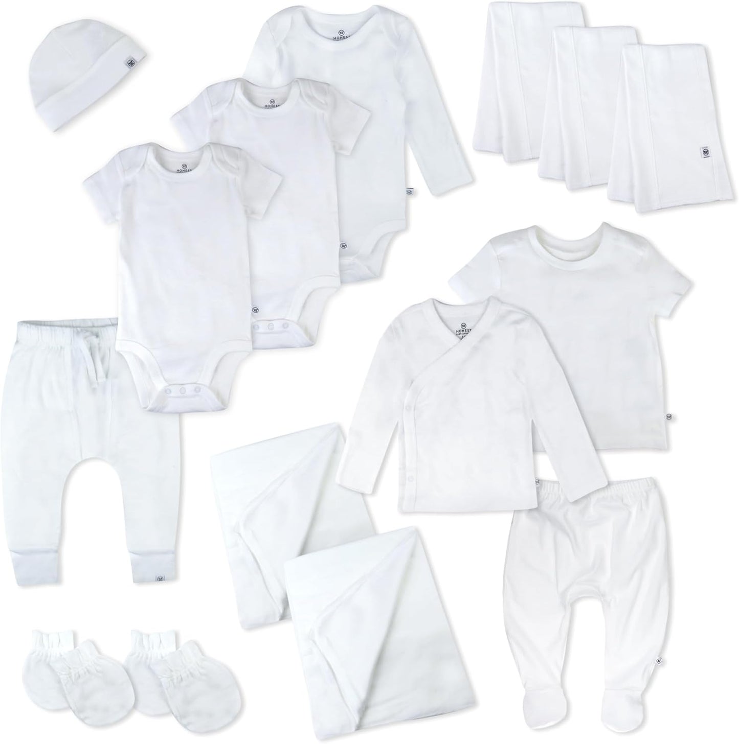 HonestBaby 15-Piece Welcome Home Gift Set for Newborns