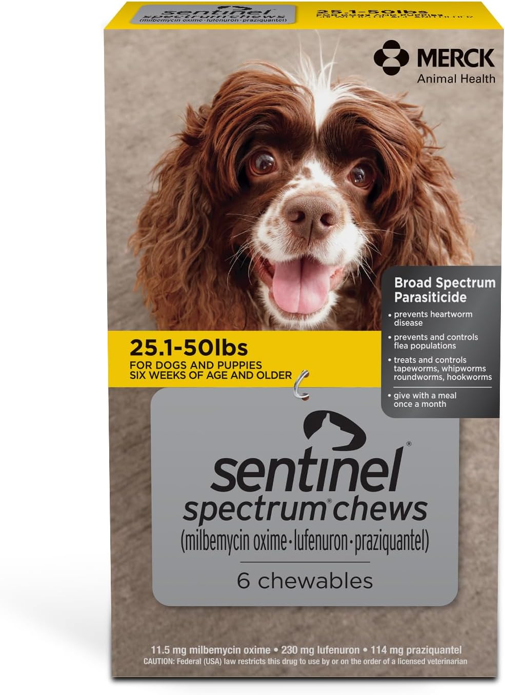 SENTINEL SPECTRUM Chews for Dogs - Effective Parasite Protection