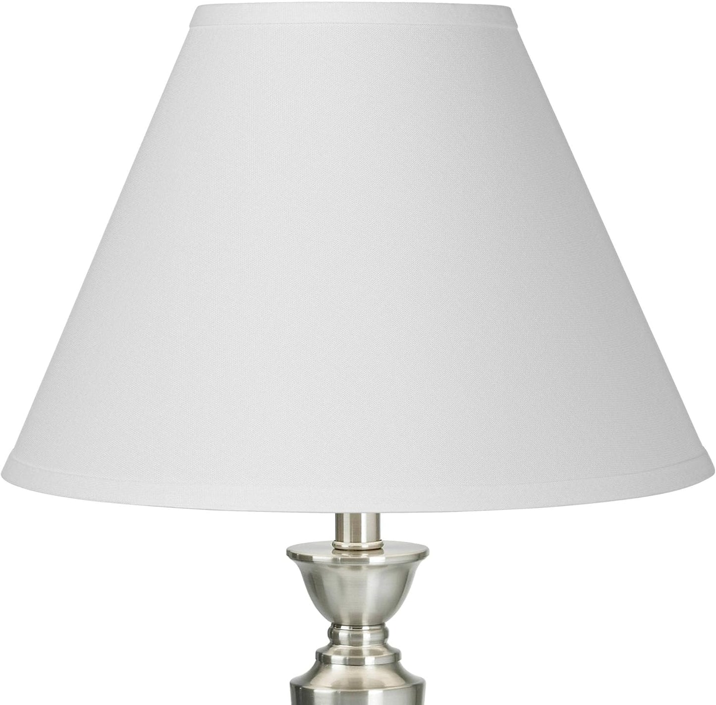 Bright Antique White Linen Large Lamp Shade for Elegant Lighting
