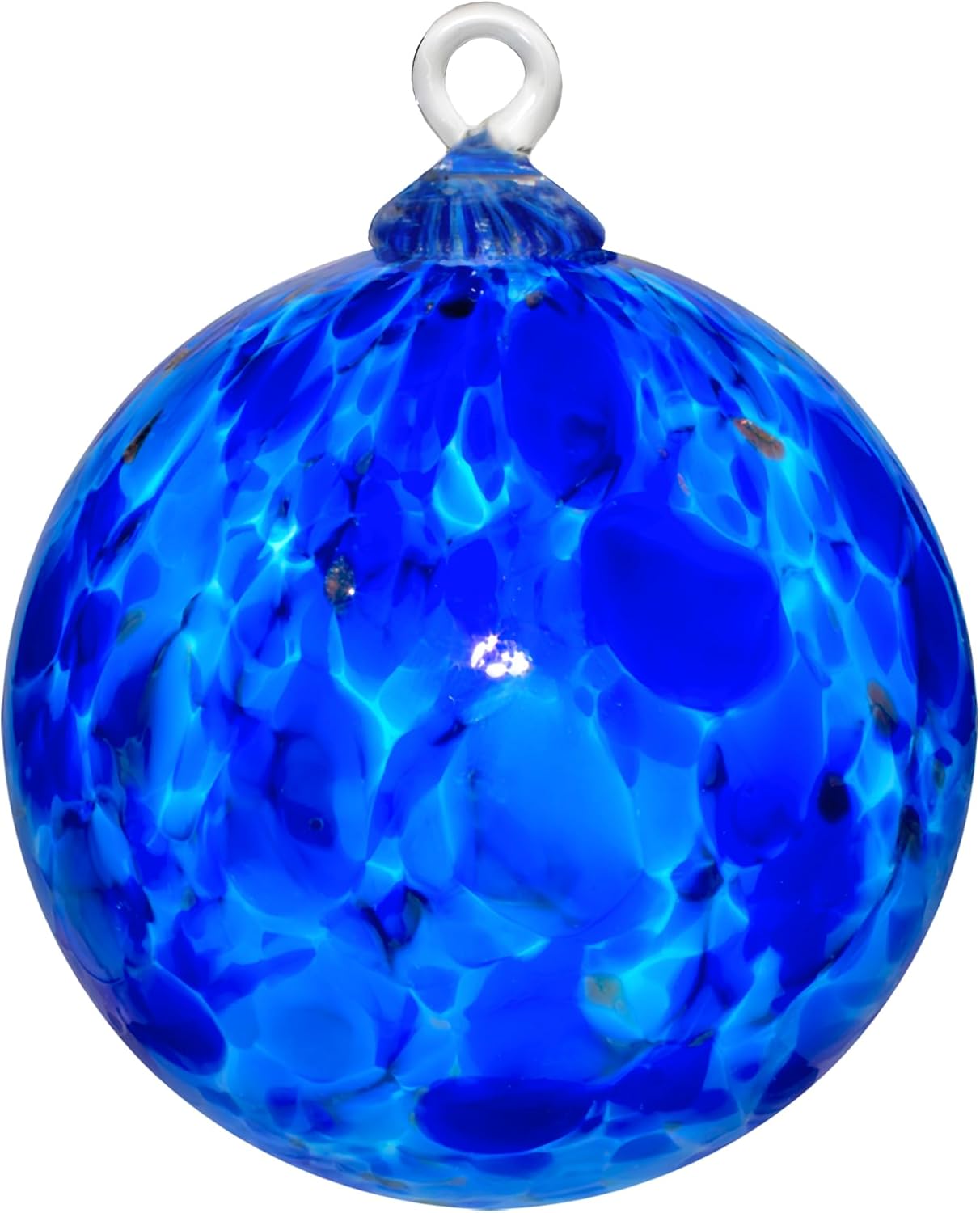 Handmade Blown Glass Ornament for Holiday Decor and Gifts