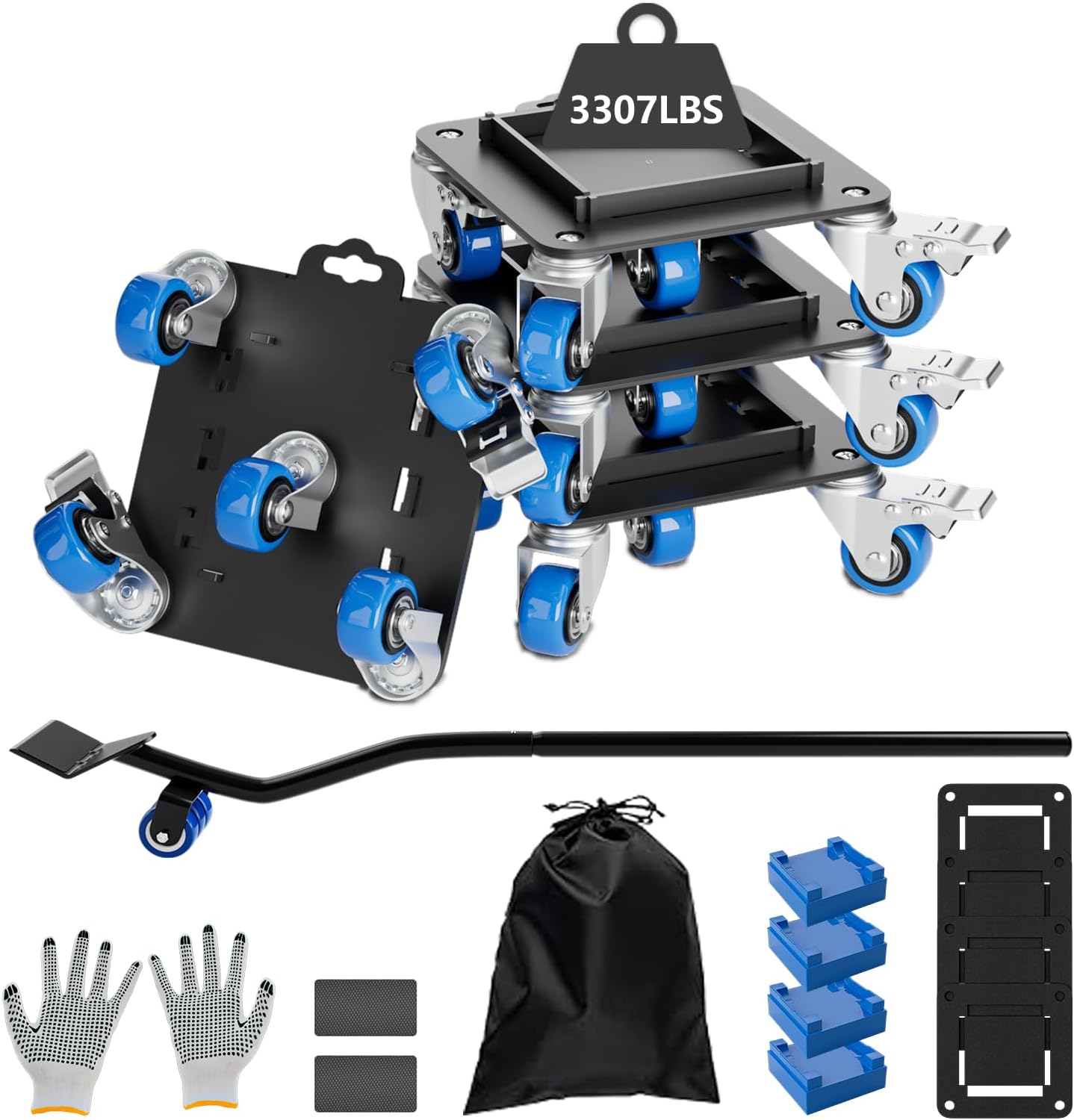 Heavy Duty Furniture Dolly with Baffle for Easy Moving