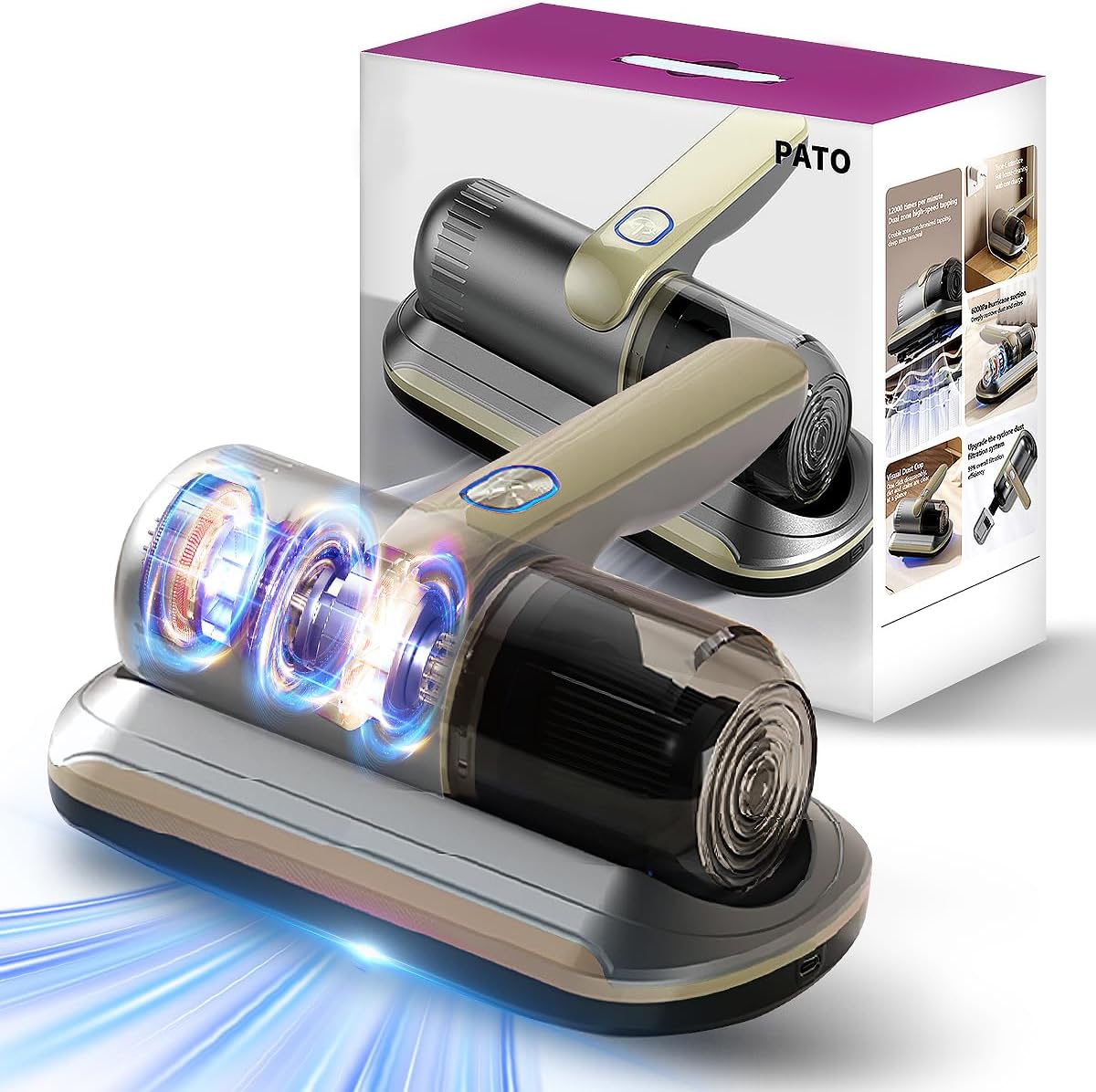 Wireless Handheld Mattress Vacuum Cleaner with UV-C Light