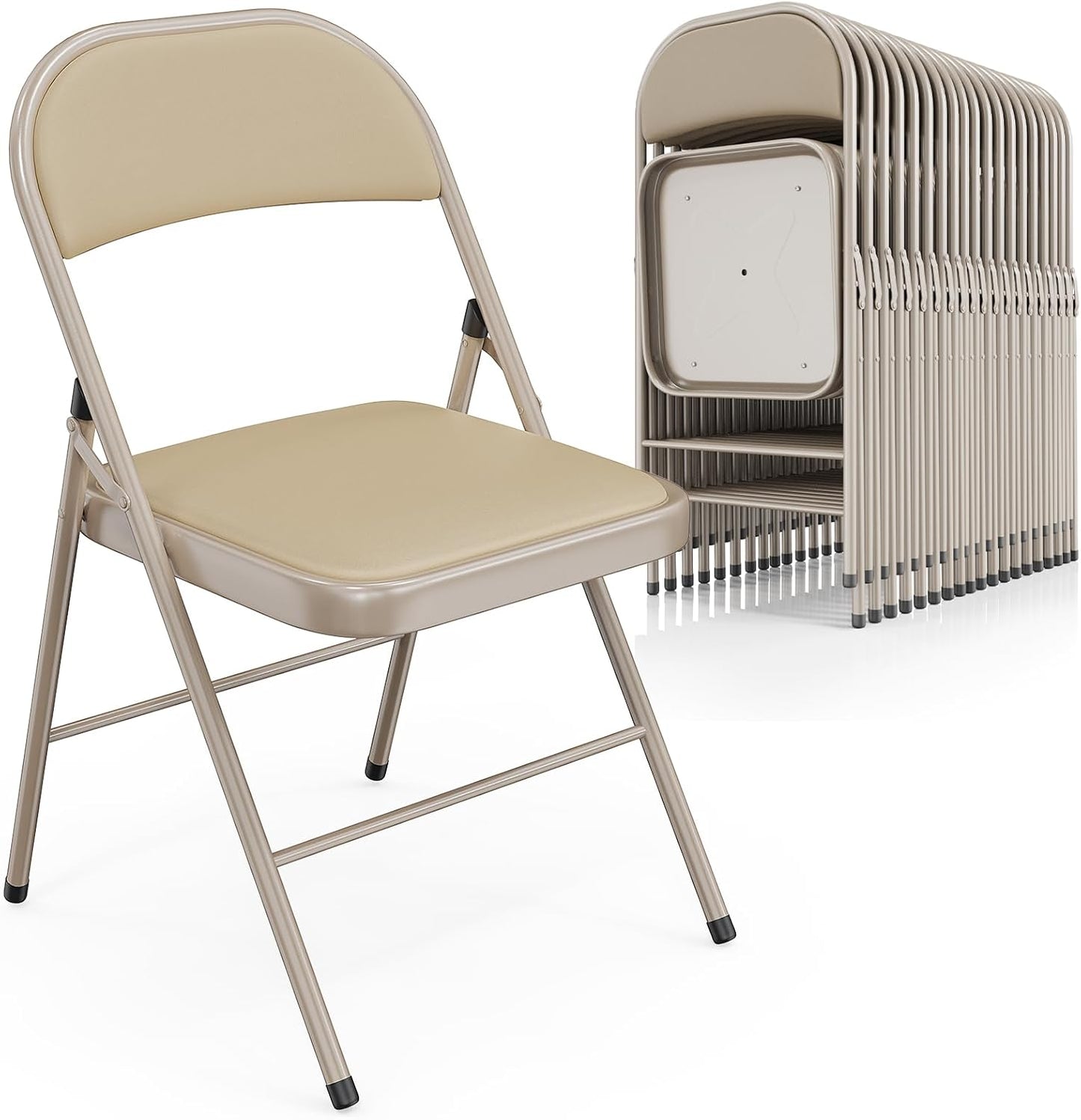 Folding Chairs with Padded Seats for Events and Gatherings