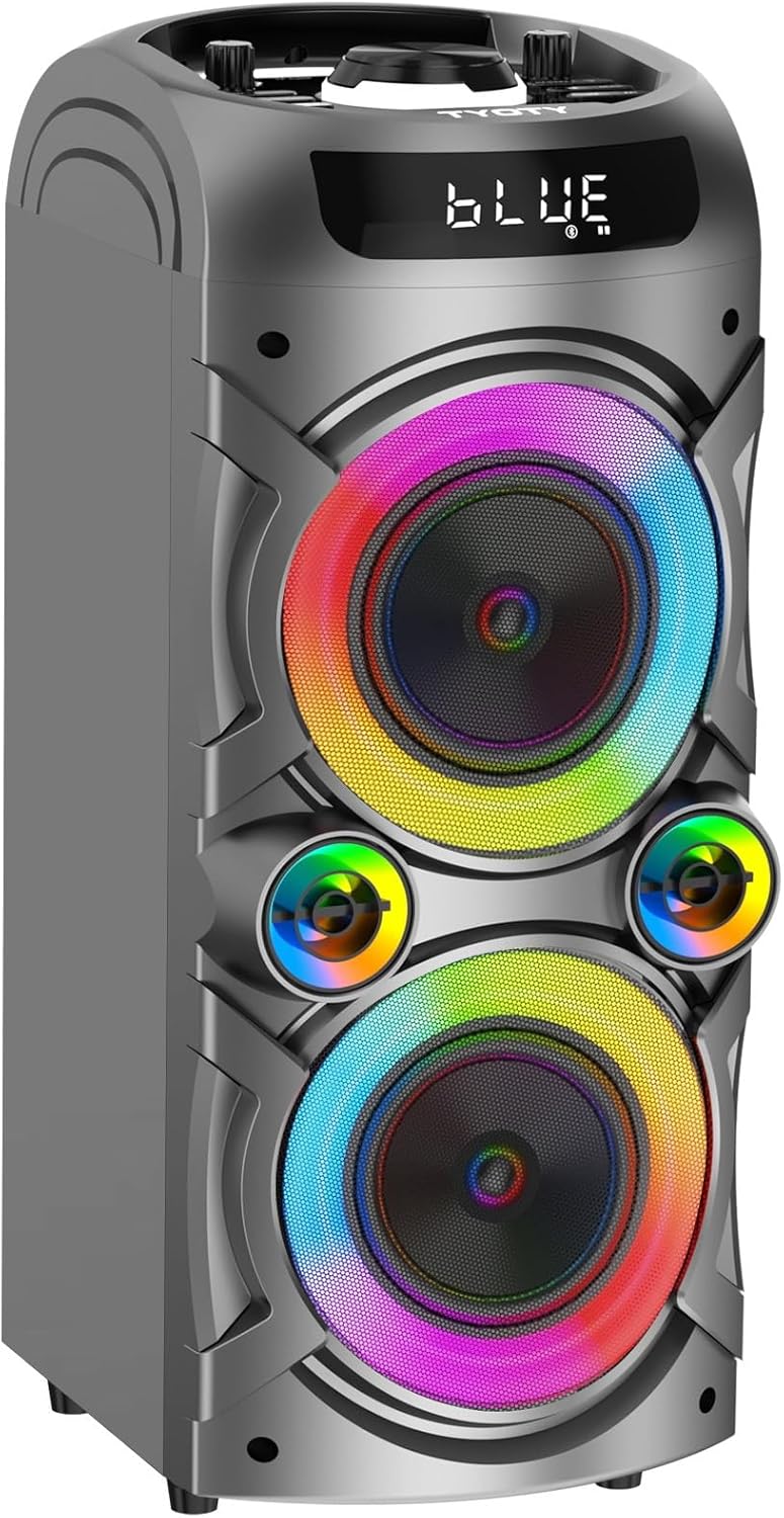 100W Portable Bluetooth Boombox: Big Sound, Anywhere!