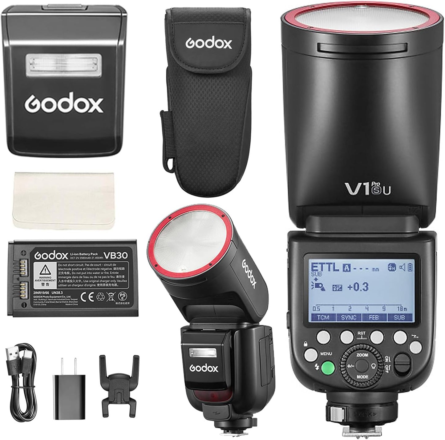 Godox V1Pro-S Flash for Sony Cameras with Detachable Sub Flash