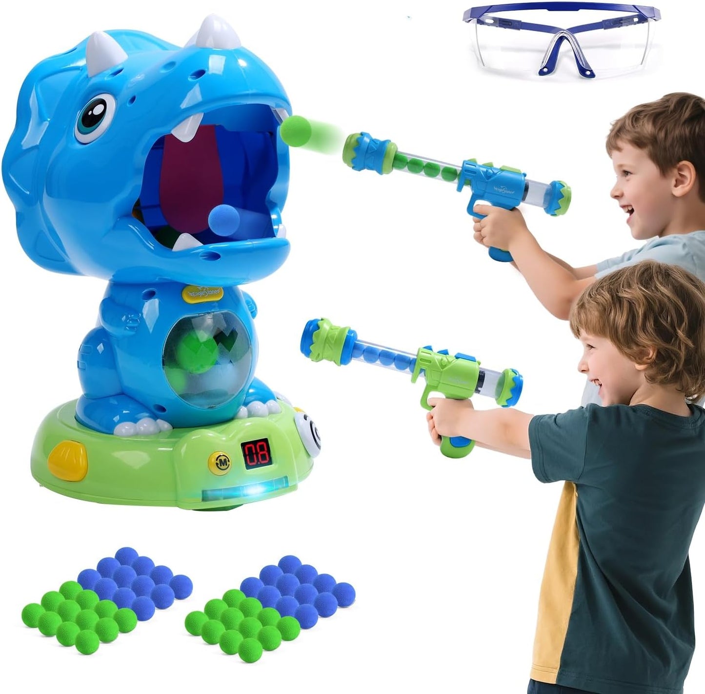 EagleStone Moveable Dinosaur Shooting Toys for Kids Fun