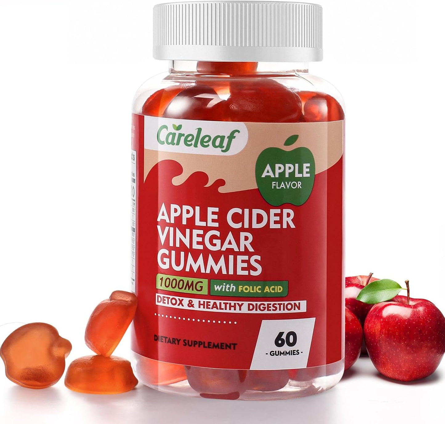 Careleaf Apple Cider Gummies - Boost Health & Metabolism