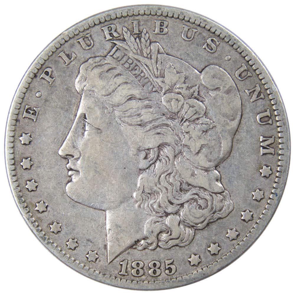 1885 O Morgan Silver Dollar VF Very Fine 90% Silver Coin