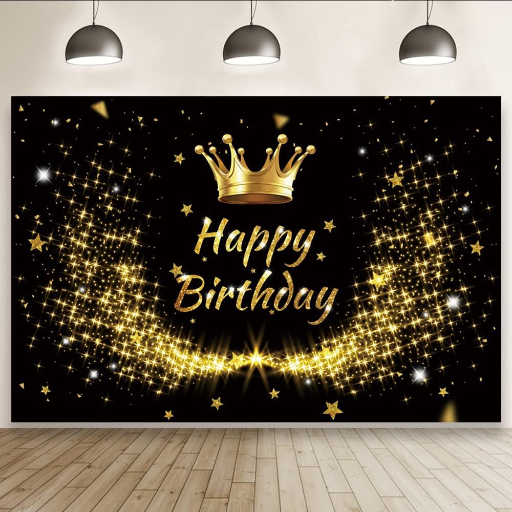 Laeacco Happy Birthday Backdrop 10x8ft for Stunning Parties