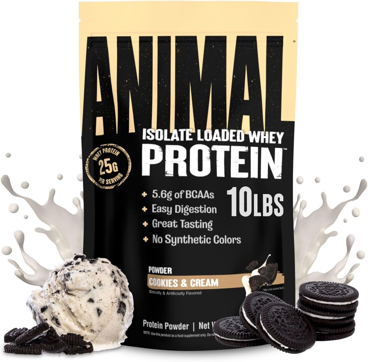 Animal Whey Isolate Protein Powder for Muscle Builder & Recovery