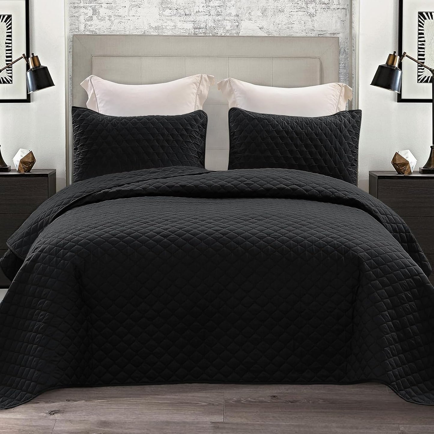 Reversible King Size Quilt Set for All Seasons - Soft & Stylish