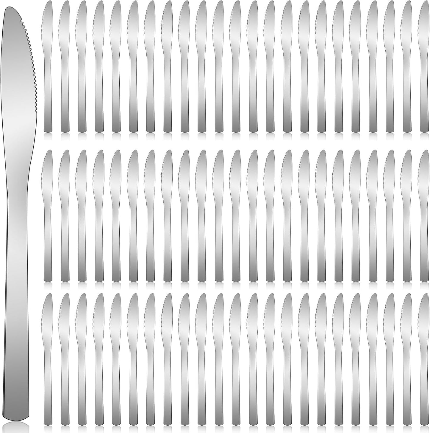 150 Pcs Stainless Steel Dinner Knives for Home and Restaurant