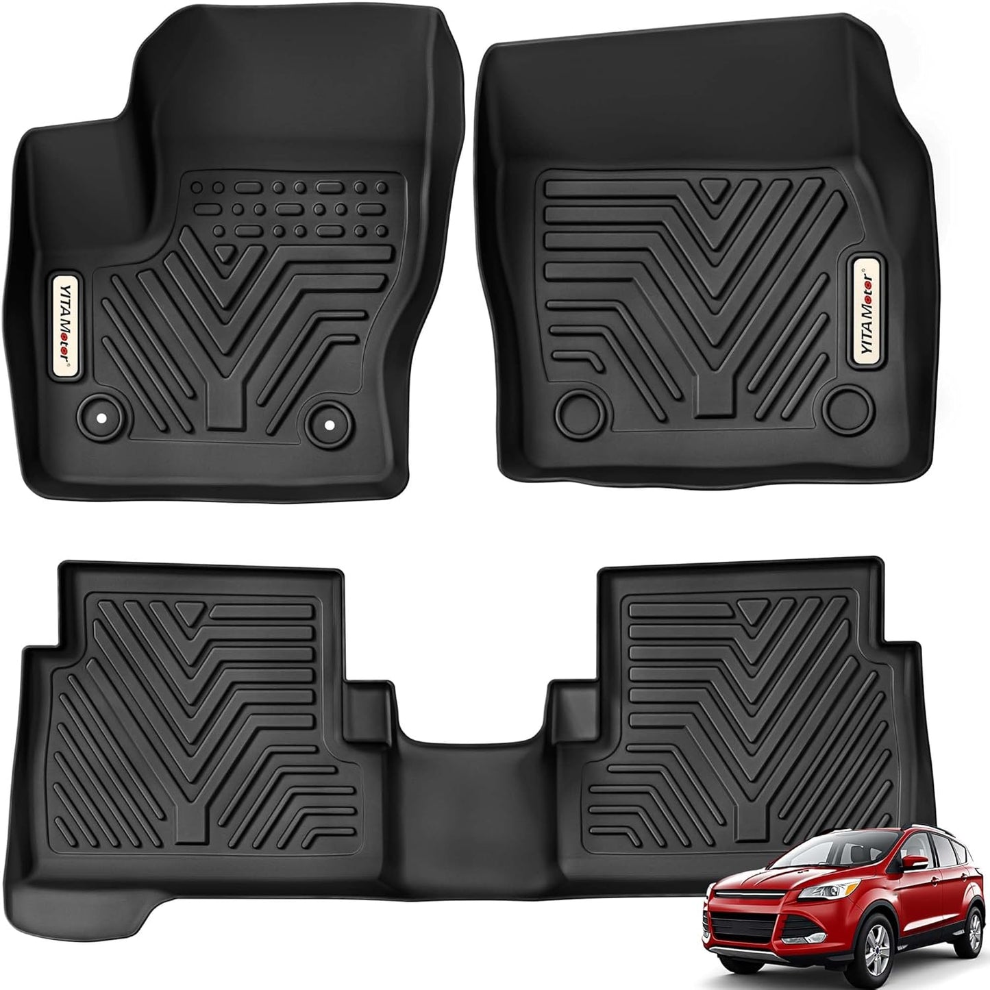Custom Fit Floor Mats for Ford Escape 2013-2019 - All Weather