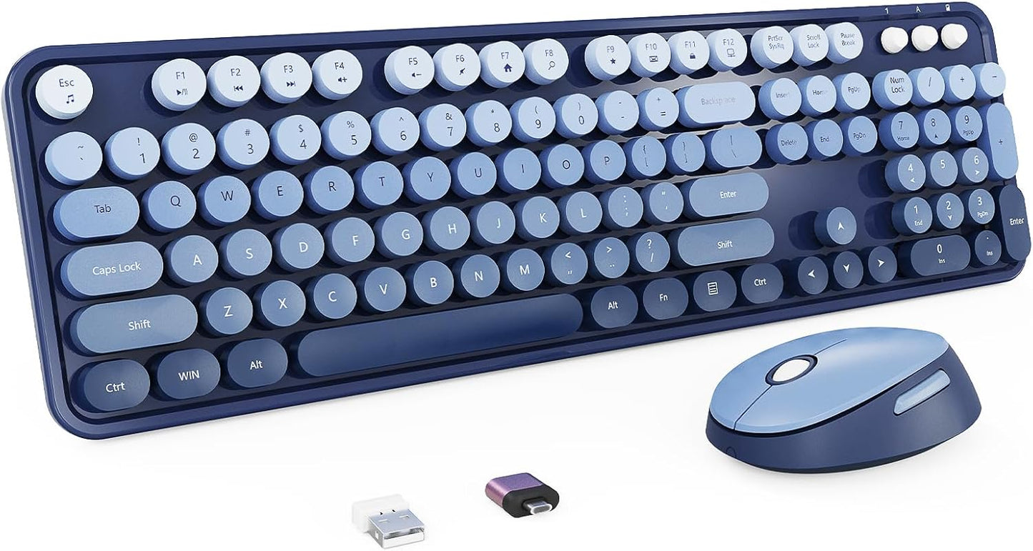 Retro Typewriter Wireless Combo for Total Comfort