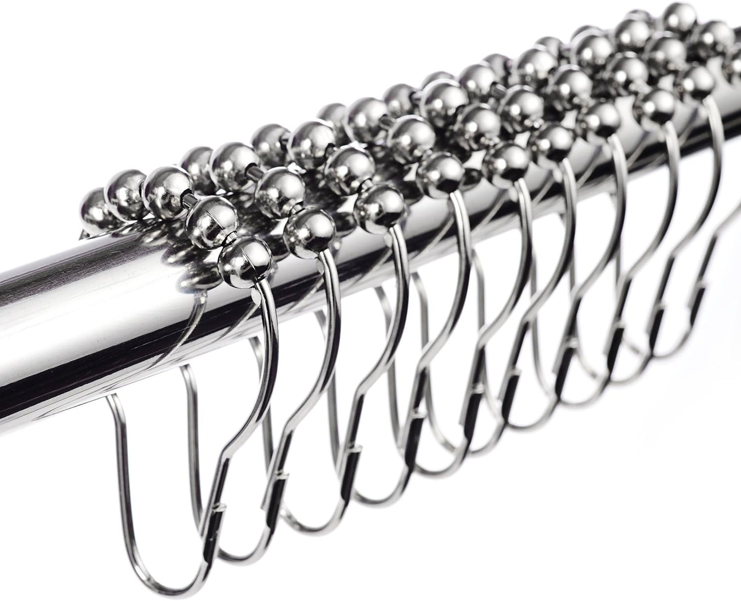 Rustproof Stainless Shower Hooks by LIHAO - 12pcs Set