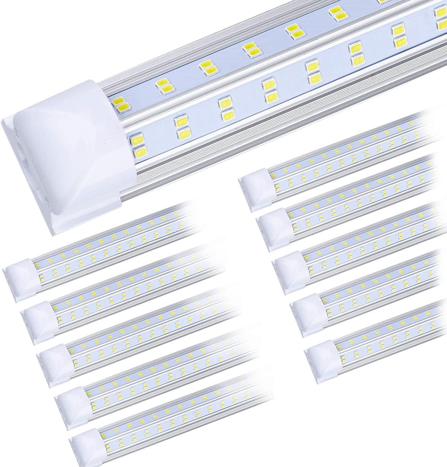 Bright 8ft LED Shop Light Fixture for Garage and Warehouse Use