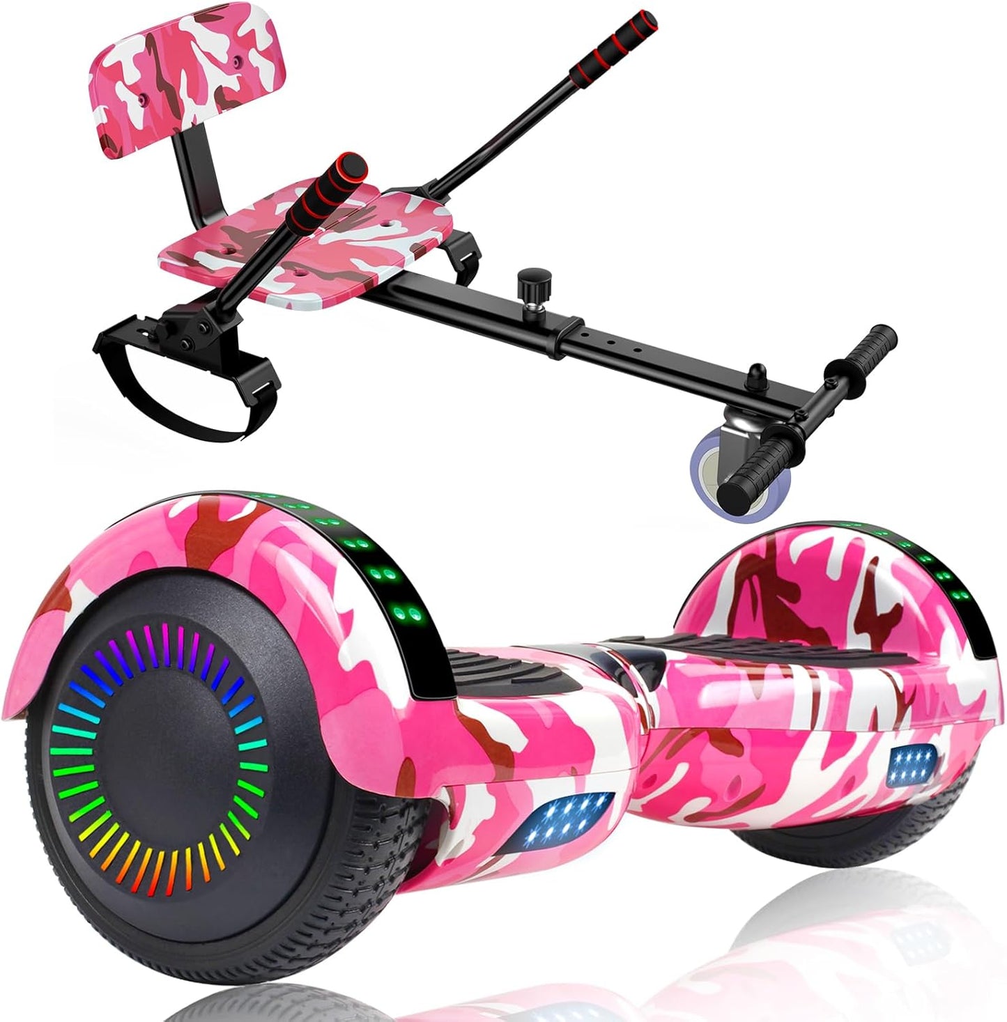 UNI-SUN Scooter Seat Attachment for Kids and Adults with LED Lights