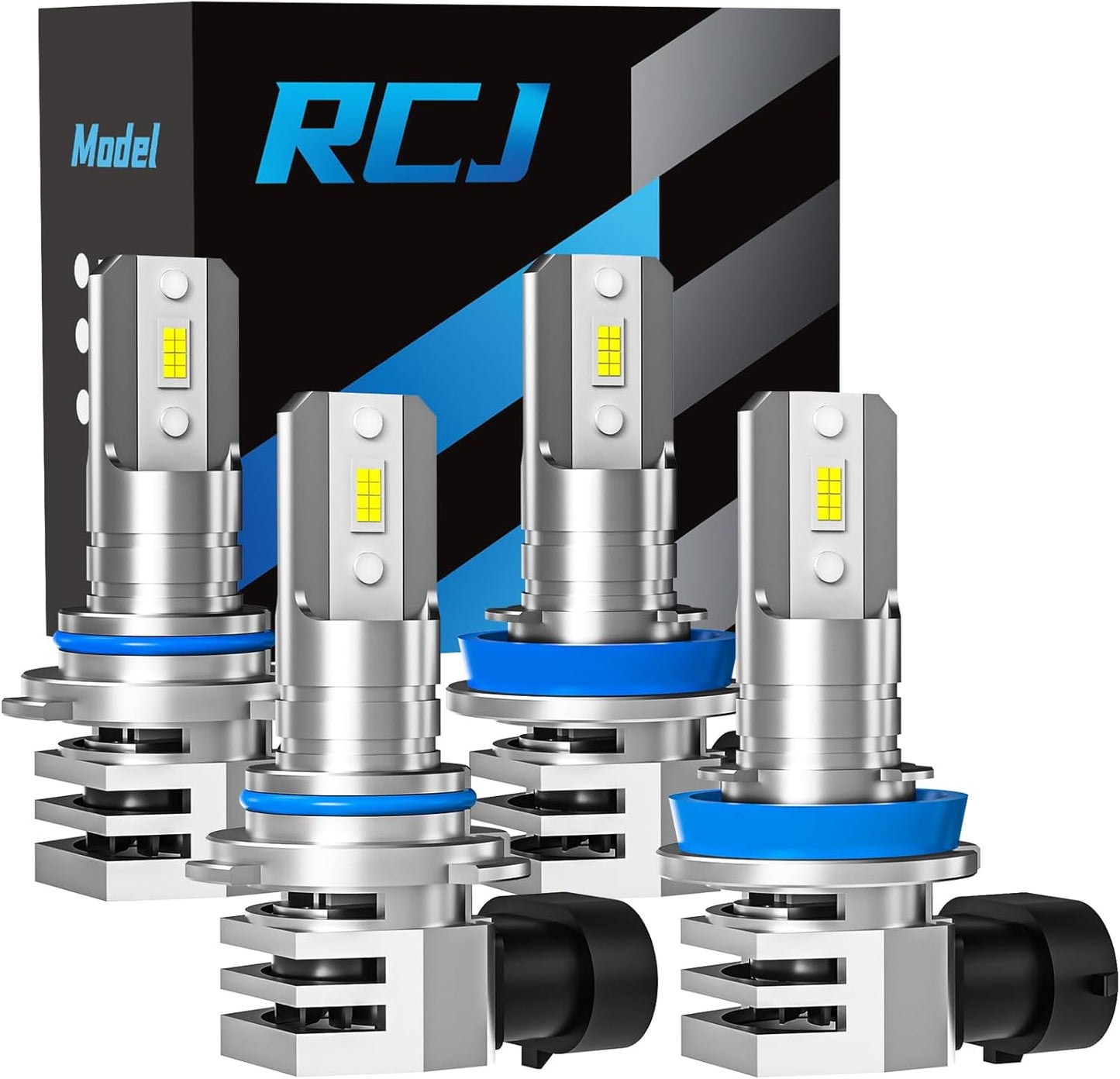 RCJ Fog Weather Light Bulbs Combo 6000K Cool White Pack of 4